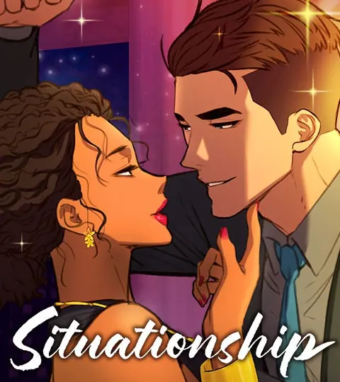 Póster oficial del romance Situationship en WEBTOON